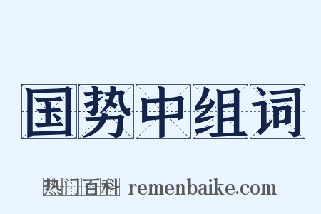 国势中组词是什么意思的图片
